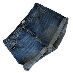 TIME AND TRU Jeans Cuffed Cutoff Shorts Size 16